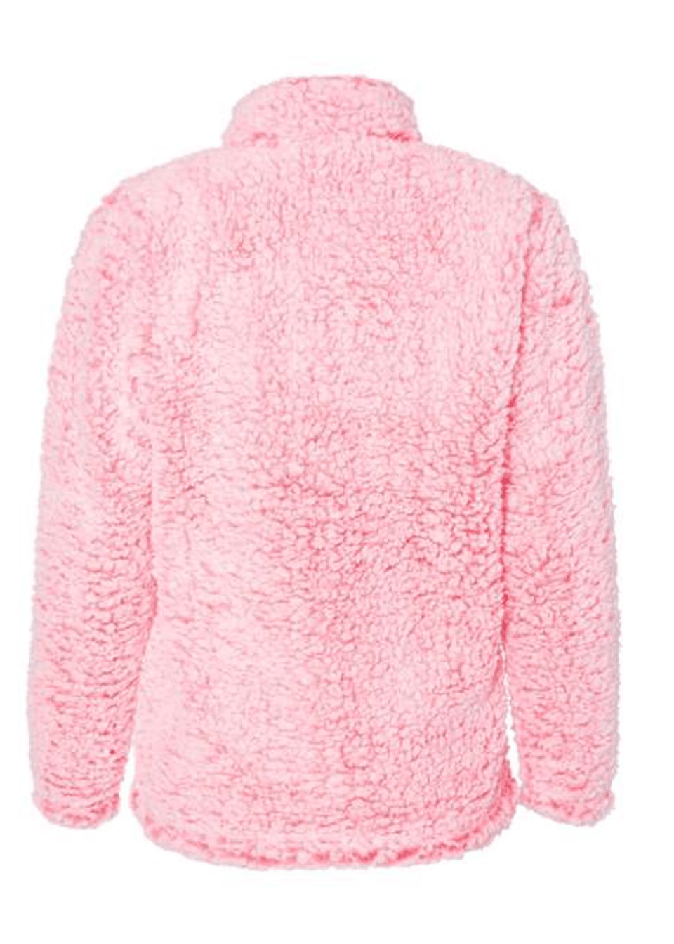 Sherpa Volleyball Embroidered Quarter Zip - Pink